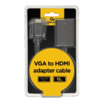 Convertor Video/Audio Cablexpert A-VGA-HDMI-01, VGA D-Sub + 3.5 mm Jack - HDMI (F), 0,15m, Negru - Image 4