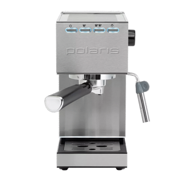 Cafetiera manuala Polaris PCM1542E, 1350W, Oțel inoxidabil