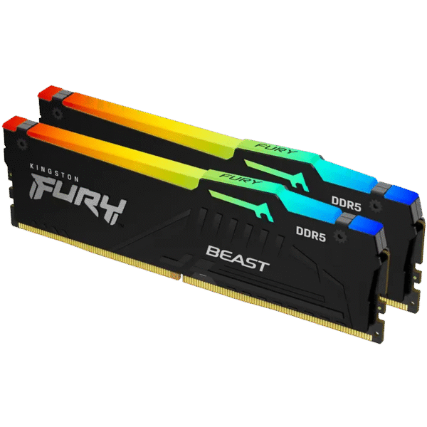 Memorie RAM Kingston FURY Beast RGB, DDR5 SDRAM, 5200 MHz, 16GB, KF552C36BBEAK2-16