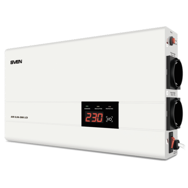 Stabilizator de Tensiune SVEN SLIM AVR-2000 LCD, 2000VA