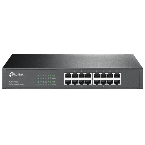 Switch de rețea TP-LINK TL-SG1016D, 16x 10/100/1000 Mbps