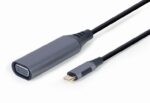 Adaptor Video Cablexpert A-USB3C-VGA-01, USB Type-C (M) - VGA D-Sub (F), 0,15m, Gri - Image 2