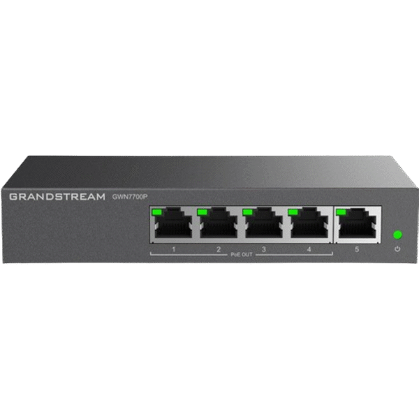 Comutator PoE Grandstream GWN7700P, 4x IEEE 802.3af/at