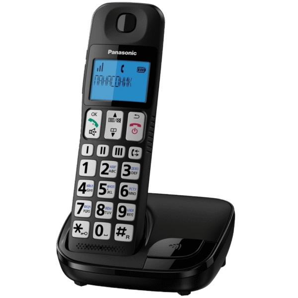 Telefon DECT Panasonic KX-TGE110, Negru