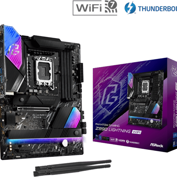 Placă de bază ASRock Z890 LIGHTNING WIFI, LGA1851, Intel Z890, ATX
