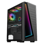 Carcasă PC Gamemax Prism, Midi-Tower, Fără PSU, Negru