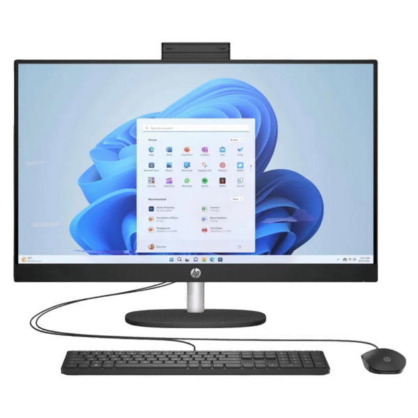 Computer All-in-One HP 27-cr0037ci, 27", Intel Core i3-1315U, 8GB/512GB, FreeDOS, Negru