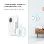 Powerline Adapter  TP-LINK TL-WPA8631P, AV1300, 1300 Mbps, Alb - imagine 8