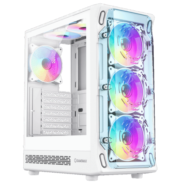 Carcasă PC Gamemax Starlight 2 AW, Midi-Tower, Fără PSU, Alb