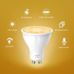 Bec cu LED TP-LINK Tapo L610, GU10, Alb - imagine 2