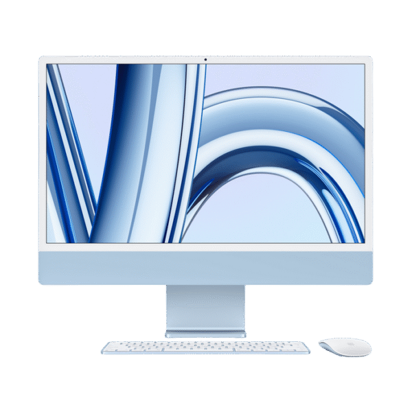 Computer All-in-One Apple iMac A2873, 24", M3 with 8-core CPU and 10-core GPU, 16GB/1024GB, macOS Sonoma, Albastru