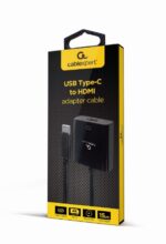 Cablu Video Cablexpert A-CM-HDMIF-04, USB 3.1 Type-C (M) - HDMI (F), 0.15 m, Negru - Image 2
