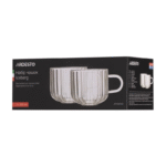 Set cupe Ardesto Iceberg AR2640GG, 400 ml, 2 bucs, Transparent - imagine 4