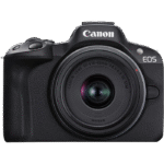 Aparat Foto Mirrorless Canon n EOS R50 Black & RF-S 18-45mm f/4.5-6.3 IS STM & RF-S 55-210mm f/5-7.1 IS STM KIT