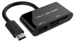Cititor de carduri Gembird UHB-CR3-02, USB Type-C, Negru - imagine 5