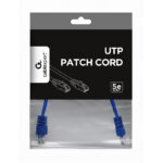 Patch cord Cablexpert PP12-0.25M/B, CAT5e UTP, 0,25m, Albastru - Image 5