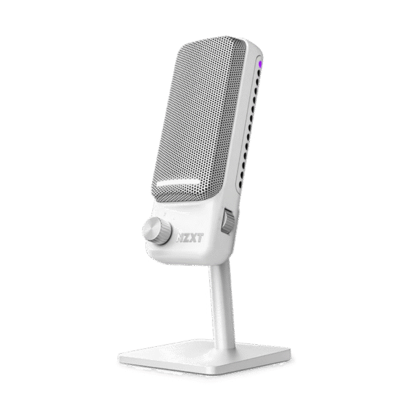 Microfon Gaming NZXT Capsule Elite, Cu fir, Alb