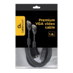 Cablu Video Cablexpert CC-PPVGA-6B, VGA D-Sub (M) - VGA D-Sub (M), 1,8m, Negru - Image 2