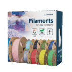 Filament pentru imprimantă 3D Gembird 3DP-PETG1.75-01-NAT, PETG, Transparent, 1.75 mm, 1 kg - imagine 2
