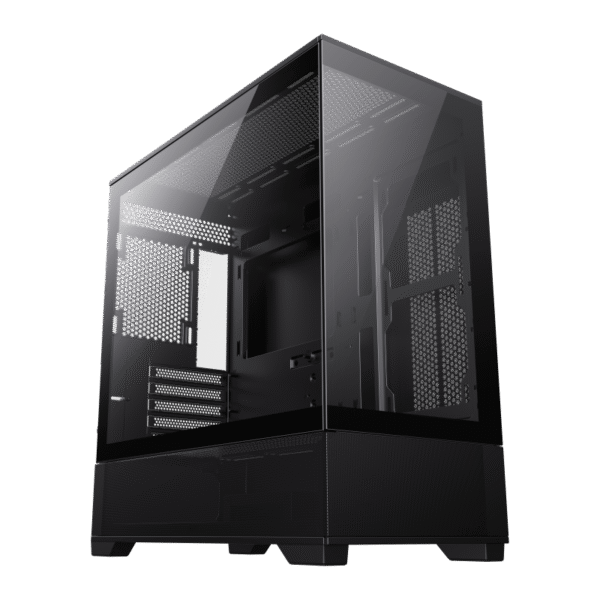 Carcasă PC Gamemax Vista M, Midi-Tower, Fără PSU, Negru
