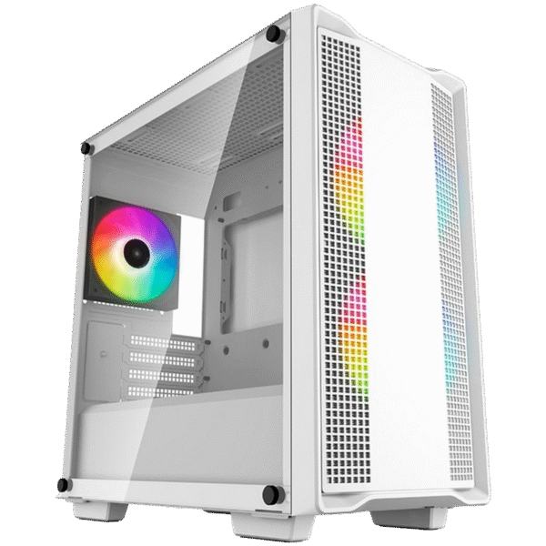 Carcasă PC Deepcool CC360 ARGB, Midi-Tower, Fără PSU, Alb