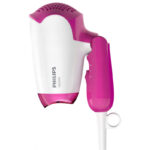 Uscător de păr compact Philips DryCare Essential BHD003/00, 1400 W, Alb | Roz - Image 11
