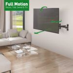 Suport TV de perete BARKAN BM464L, Negru - imagine 6