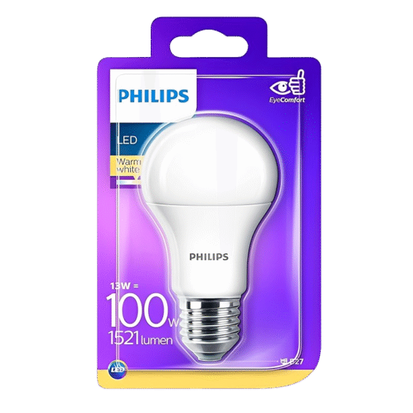 Bec cu LED Philips WW 230V FR ND, E27, Alb Cald