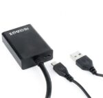 Convertor Video/Audio Cablexpert A-VGA-HDMI-01, VGA D-Sub + 3.5 mm Jack - HDMI (F), 0,15m, Negru - Image 6