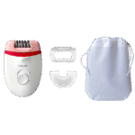 Epilator PHILIPS BRE255/00, Alb/Roz