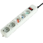 Prelungitor electric Gembird GMB SPG3-B-10C, 5 Prize, 3 m, Alb - imagine 2