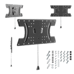 Suport fixat pe perete Gembird WM-65F-03, Negru - imagine 3