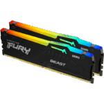 Memorie RAM Kingston FURY Beast RGB, DDR5 SDRAM, 5200 MHz, 32 GB, KF552C36BBEAK2-32