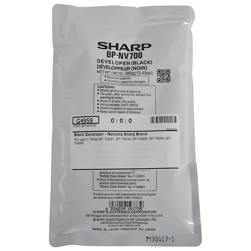 db170d8b-e0d6-469f-a925-3c8e00337159 Dezvoltator Sharp BP-GV700, 0,39kg, Negru - Image 1