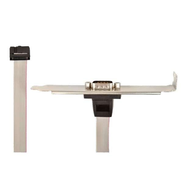 Receptacul pentru port serial DB9 pe suport Cablexpert CCDB9RECEPTACLE, Auriu