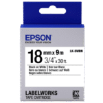 Cartuş de bandă Epson LK-5WBN, 18 mm x 9 m