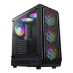 Carcasă PC Gamemax Forge AB, Midi-Tower, Fără PSU, Negru