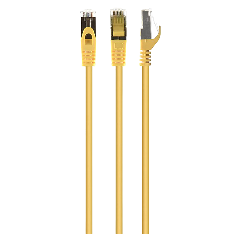 dec826d2-f3cb-4e89-ab8d-d6643018e318 Patch cord Cablexpert PP6-1M/Y, Cat6 FTP , 1m, Galben - Image 1