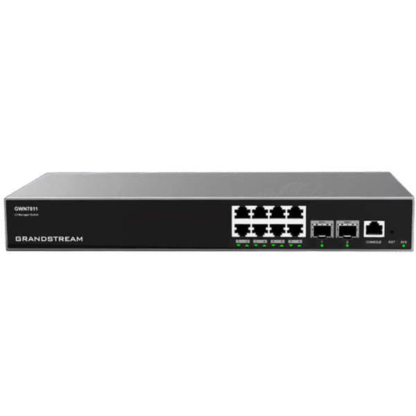 Switch de rețea Grandstream GWN7811, 8x 10/100/1000 Mbps