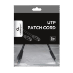 Patch cord Cablexpert PP12-0.25M/BK, CAT5e UTP, 0,25m, Negru - Image 3