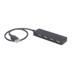 USB 2.0 Hub 4-port Gembird "UHB-U2P4-06", Black