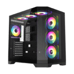Carcasă PC Gamemax HYPE-A, Midi-Tower, Fără PSU, Negru