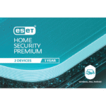 ESET Home Security Premium For 1 year. For protection 2 objects.