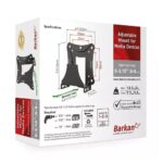 Suport fixat pe perete BARKAN BM80, Negru - imagine 4