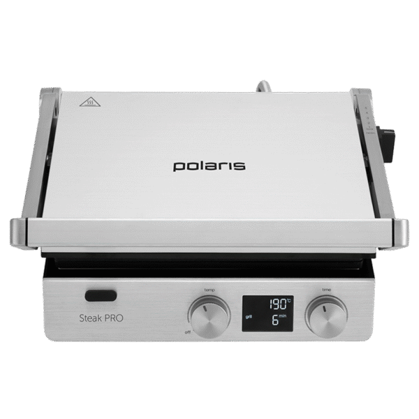 Grătar electric Polaris PGP3005, 2000W, Argintiu