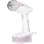 Aparat de călcat vertical cu aburi Tefal DT3050E1, Alb/Roz