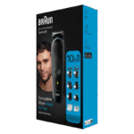 Trimmer pentru bărbați Braun MGK5445, Negru | Albastru - imagine 3