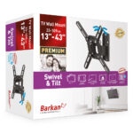 Suport TV de perete  BARKAN 2200, Negru - Image 7