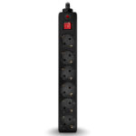 Prelungitor electric SVEN Optima, 6 Prize, 1,8m, Negru - Image 2