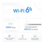 Sistem Wi-Fi Mesh MERCUSYS Halo H80X (3-pack), Alb - imagine 4